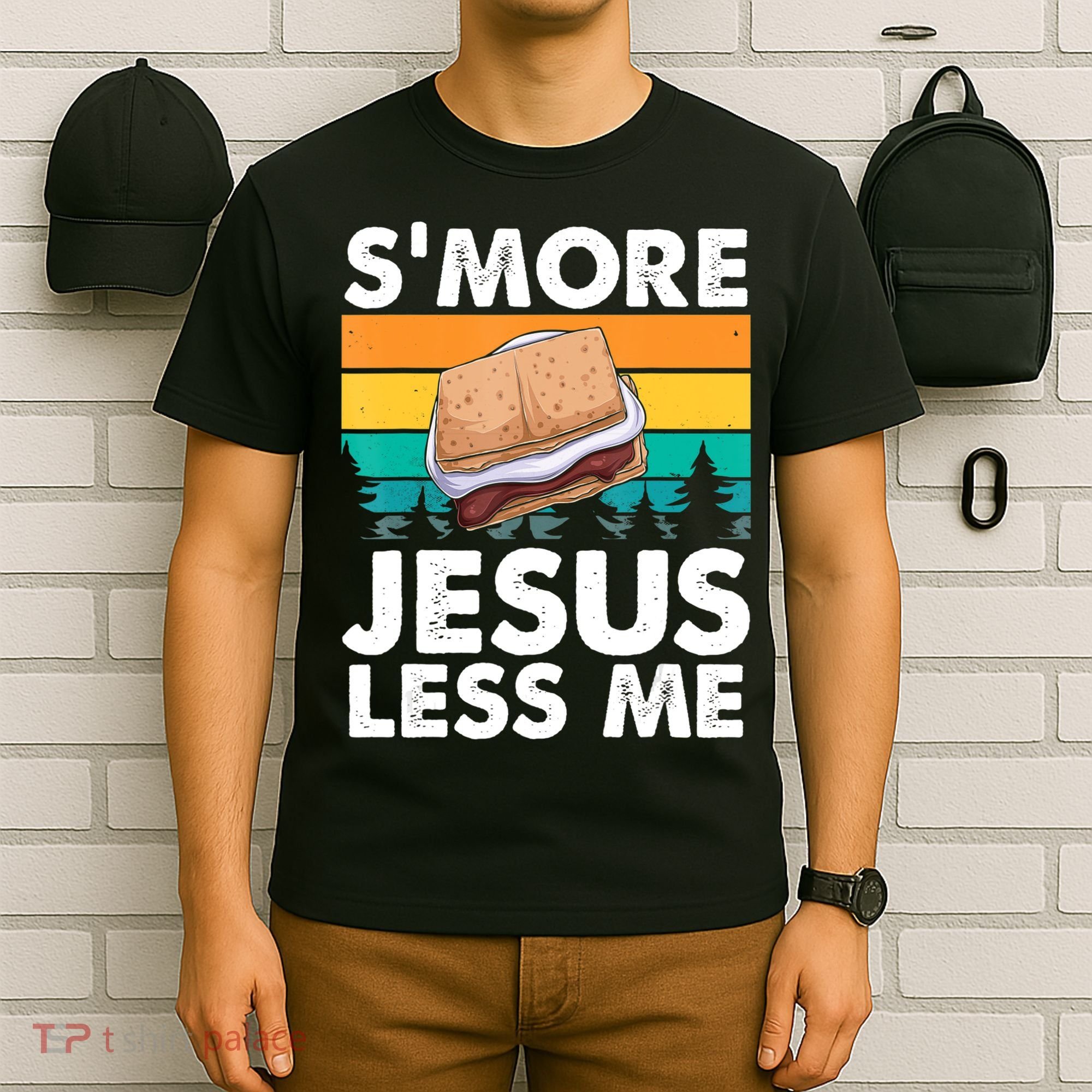 S'more Jesus Christianity Lover Jesus Teachings Camper T-Shirt
