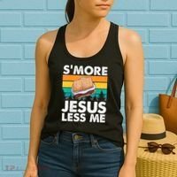 S'more Jesus Christianity Lover Jesus Teachings Camper Women's Tank Top thumb 2
