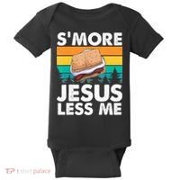 S'more Jesus Christianity Lover Jesus Teachings Camper Baby Bodysuit thumb 0