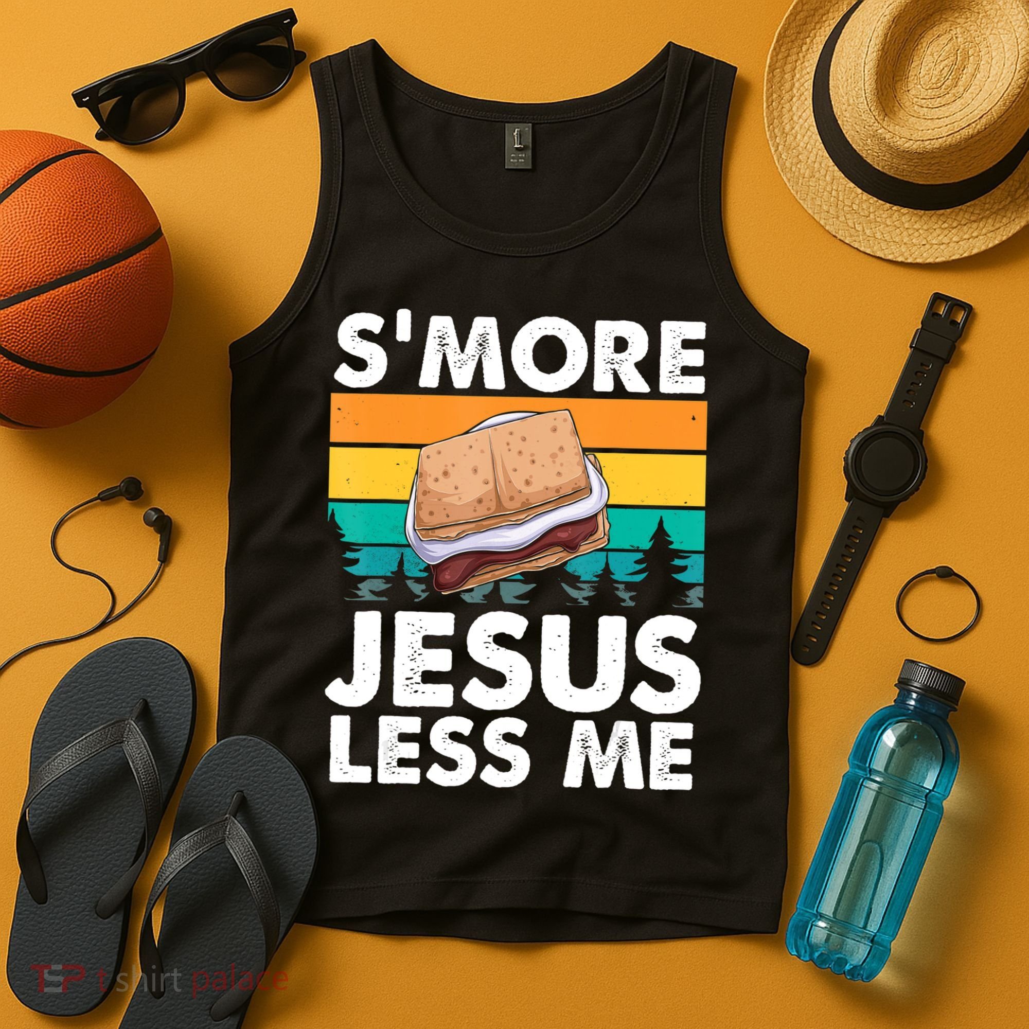 S'more Jesus Christianity Lover Jesus Teachings Camper Tank Top