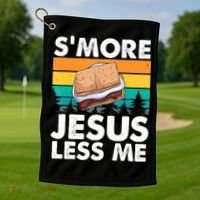 S'more Jesus Christianity Lover Jesus Teachings Camper Golf Towel thumb 1