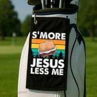 S'more Jesus Christianity Lover Jesus Teachings Camper Golf Towel thumb 2