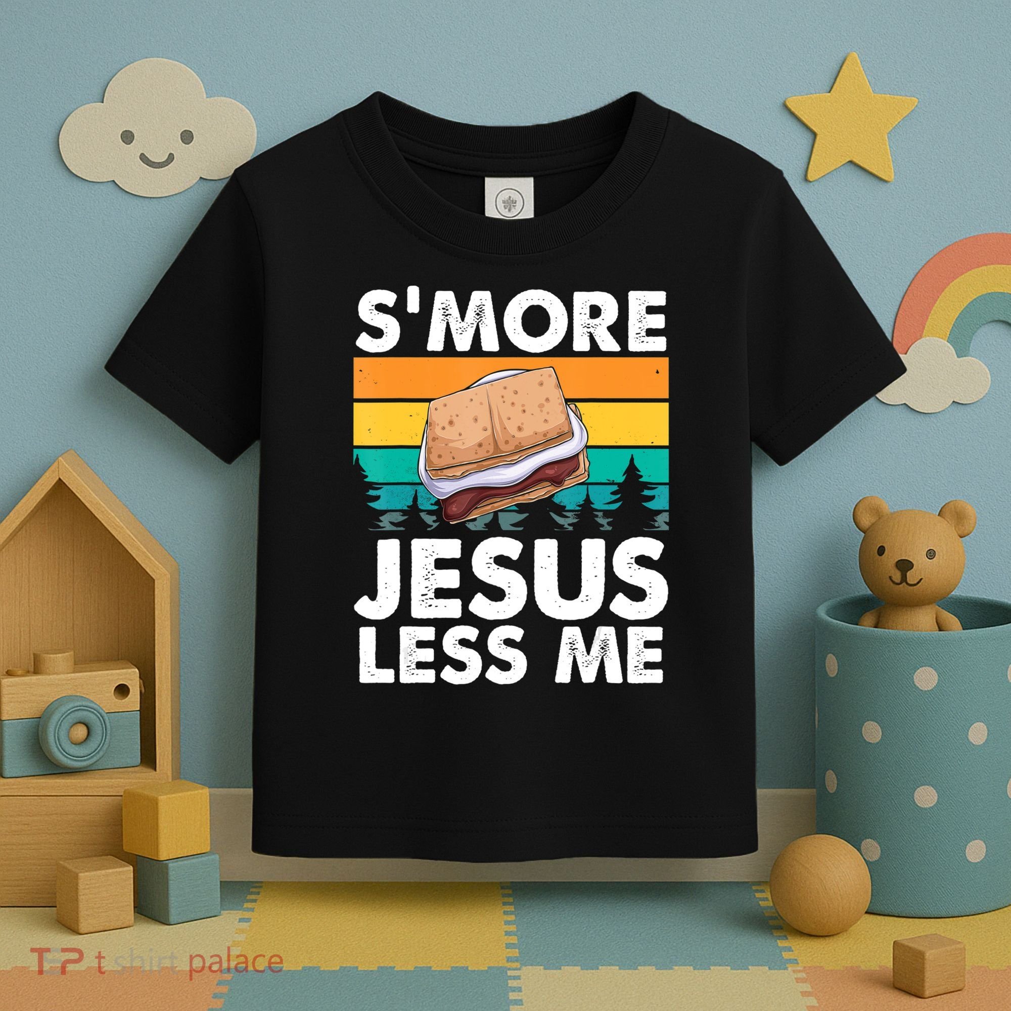 S'more Jesus Christianity Lover Jesus Teachings Camper Toddler T-Shirt