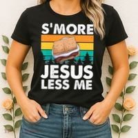 S'more Jesus Christianity Lover Jesus Teachings Camper Women's T-Shirt thumb 2