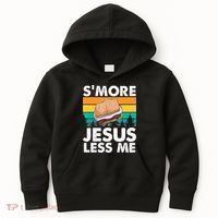 S'more Jesus Christianity Lover Jesus Teachings Camper Kids Hoodie thumb 0