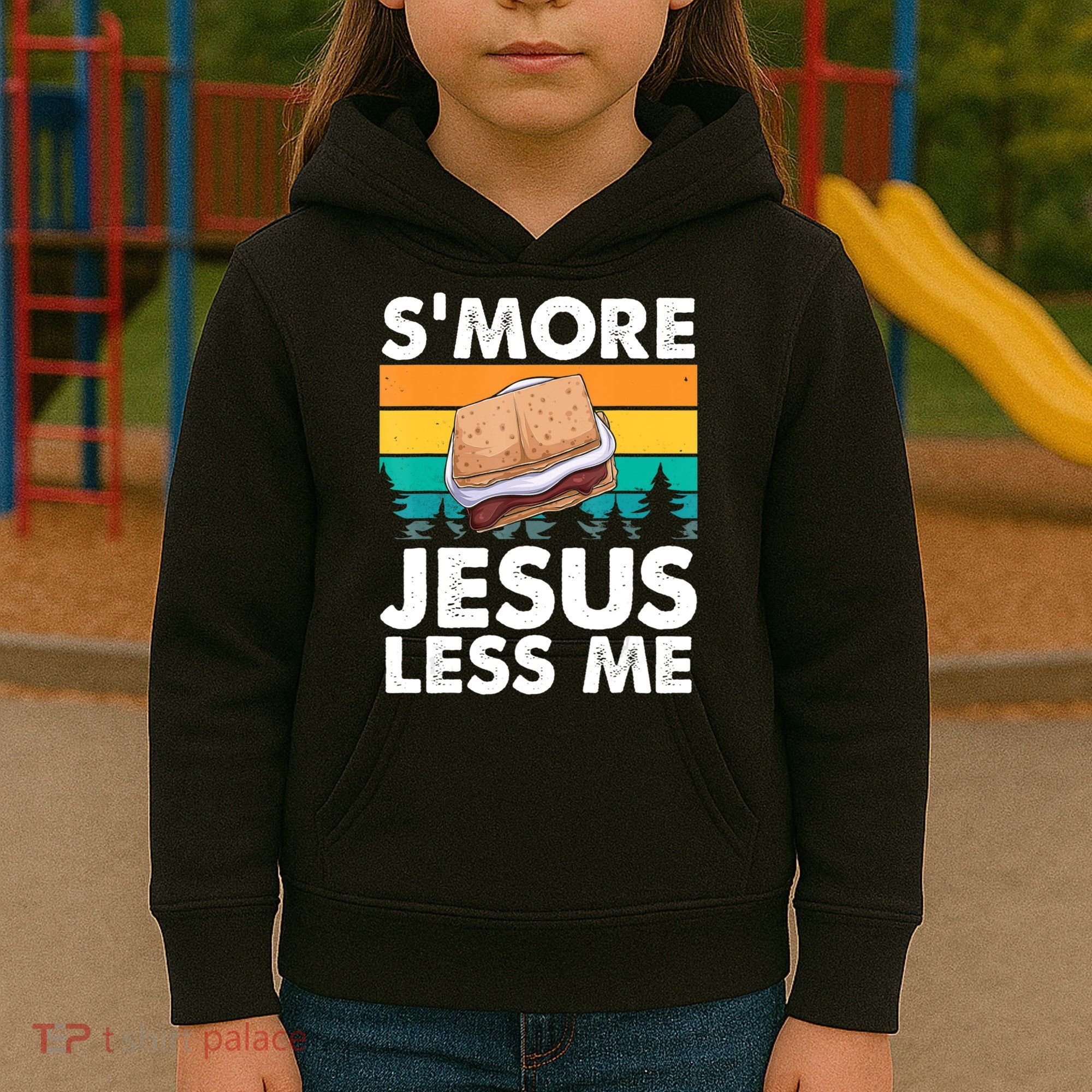 S'more Jesus Christianity Lover Jesus Teachings Camper Kids Hoodie