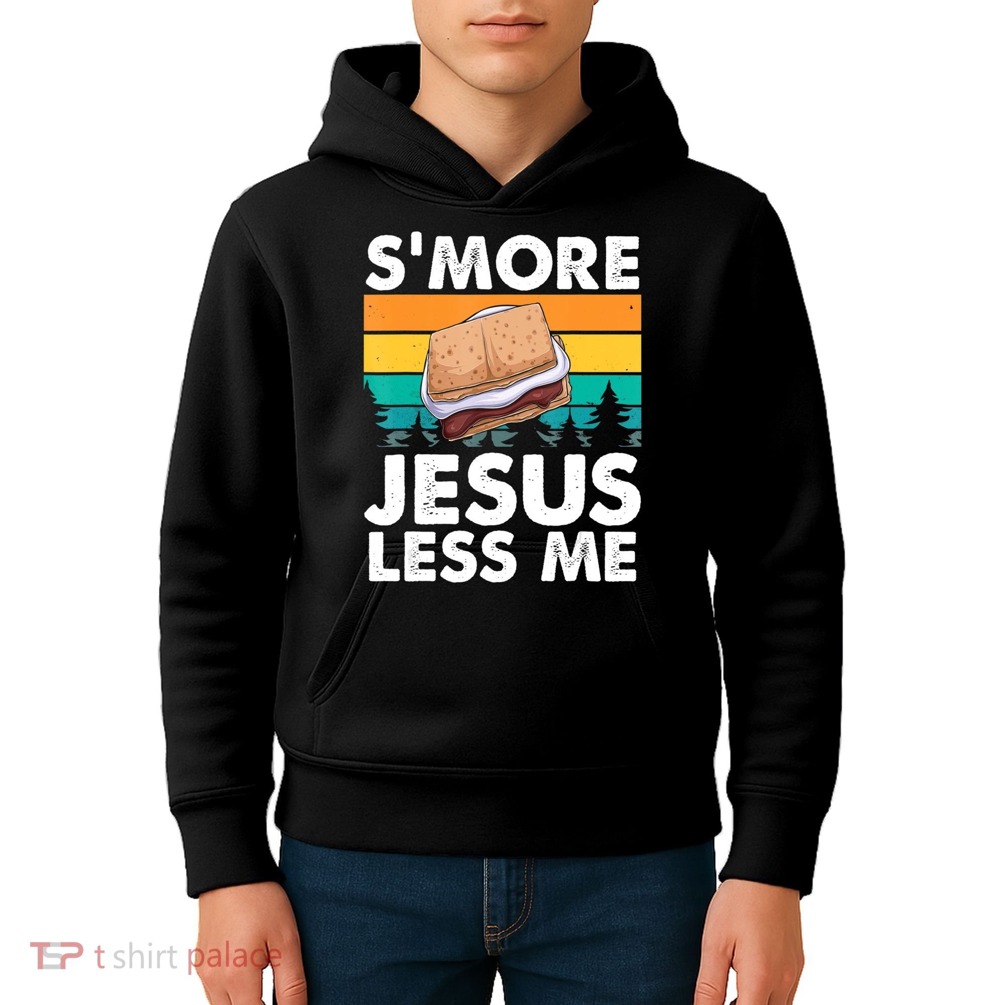 S'more Jesus Christianity Lover Jesus Teachings Camper Kids Hoodie