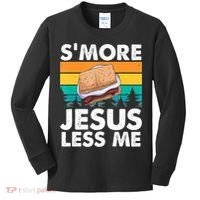 S'more Jesus Christianity Lover Jesus Teachings Camper Kids Long Sleeve Shirt thumb 0
