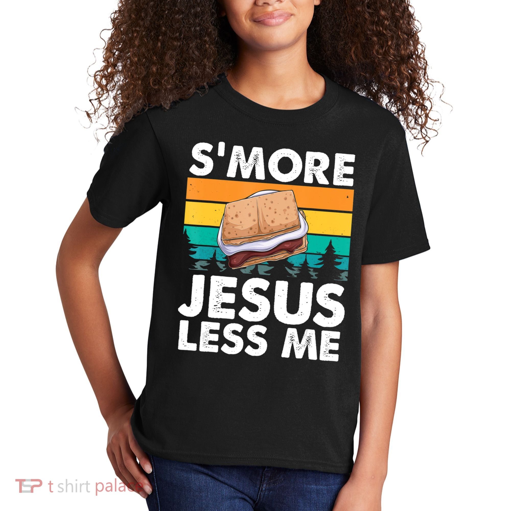 S'more Jesus Christianity Lover Jesus Teachings Camper Kids T-Shirt