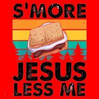 S'more Jesus Christianity Lover Jesus Teachings Camper Santa Hat thumb 1