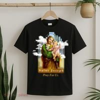 Saint Joseph Catholic Church St. Joseph With Infant Jesus T-Shirt thumb 2