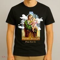 Saint Joseph Catholic Church St. Joseph With Infant Jesus T-Shirt thumb 3