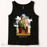 Saint Joseph Catholic Church St. Joseph With Infant Jesus Tank Top thumb 2