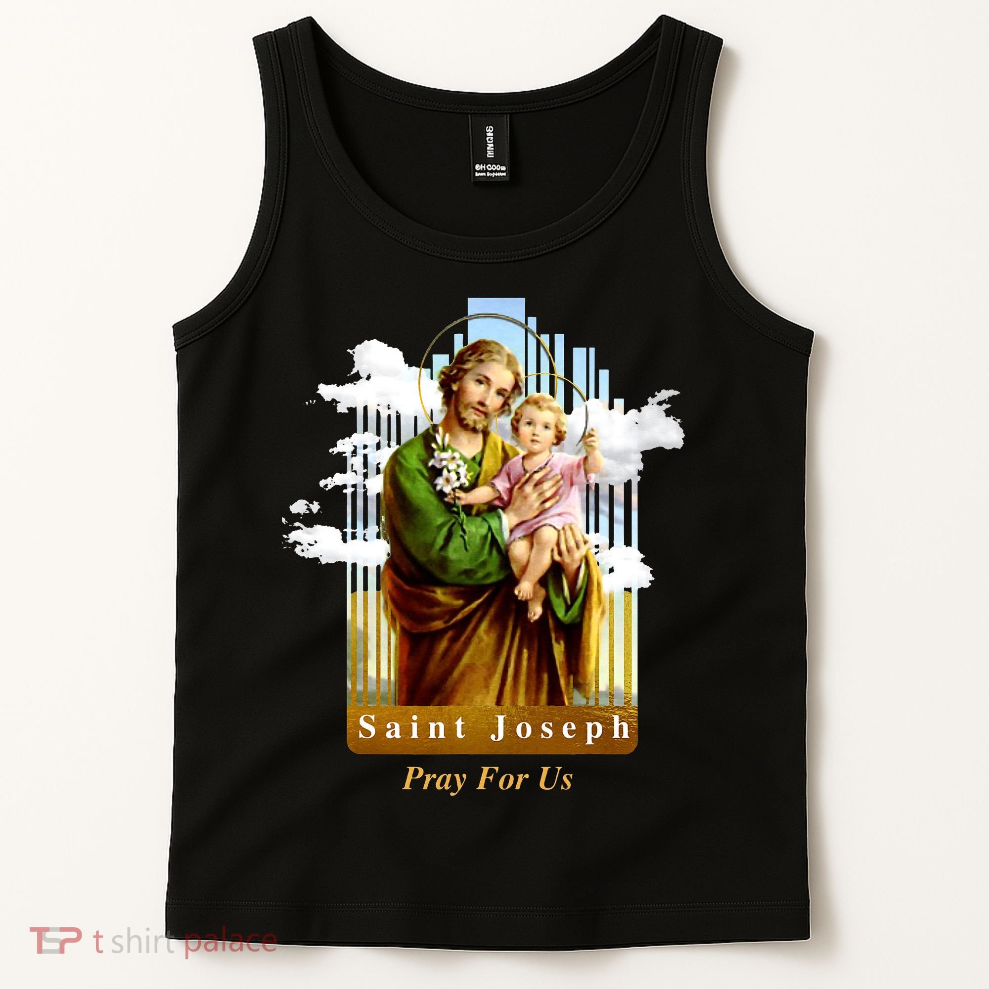 Saint Joseph Catholic Church St. Joseph With Infant Jesus Tank Top