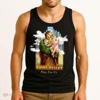 Saint Joseph Catholic Church St. Joseph With Infant Jesus Tank Top thumb 3