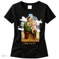 Saint Joseph Catholic Church St. Joseph With Infant Jesus Women's T-Shirt thumb 0