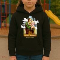 Saint Joseph Catholic Church St. Joseph With Infant Jesus Kids Hoodie thumb 3