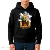 Saint Joseph Catholic Church St. Joseph With Infant Jesus Kids Hoodie thumb 4