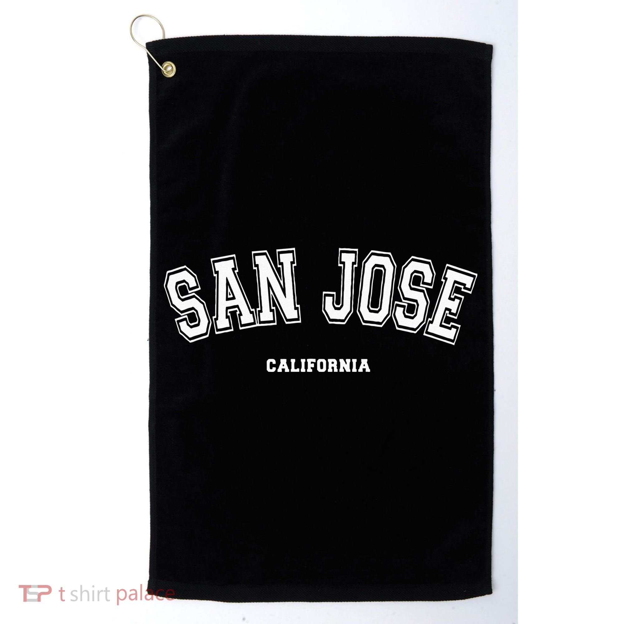 San Jose California Golf Towel