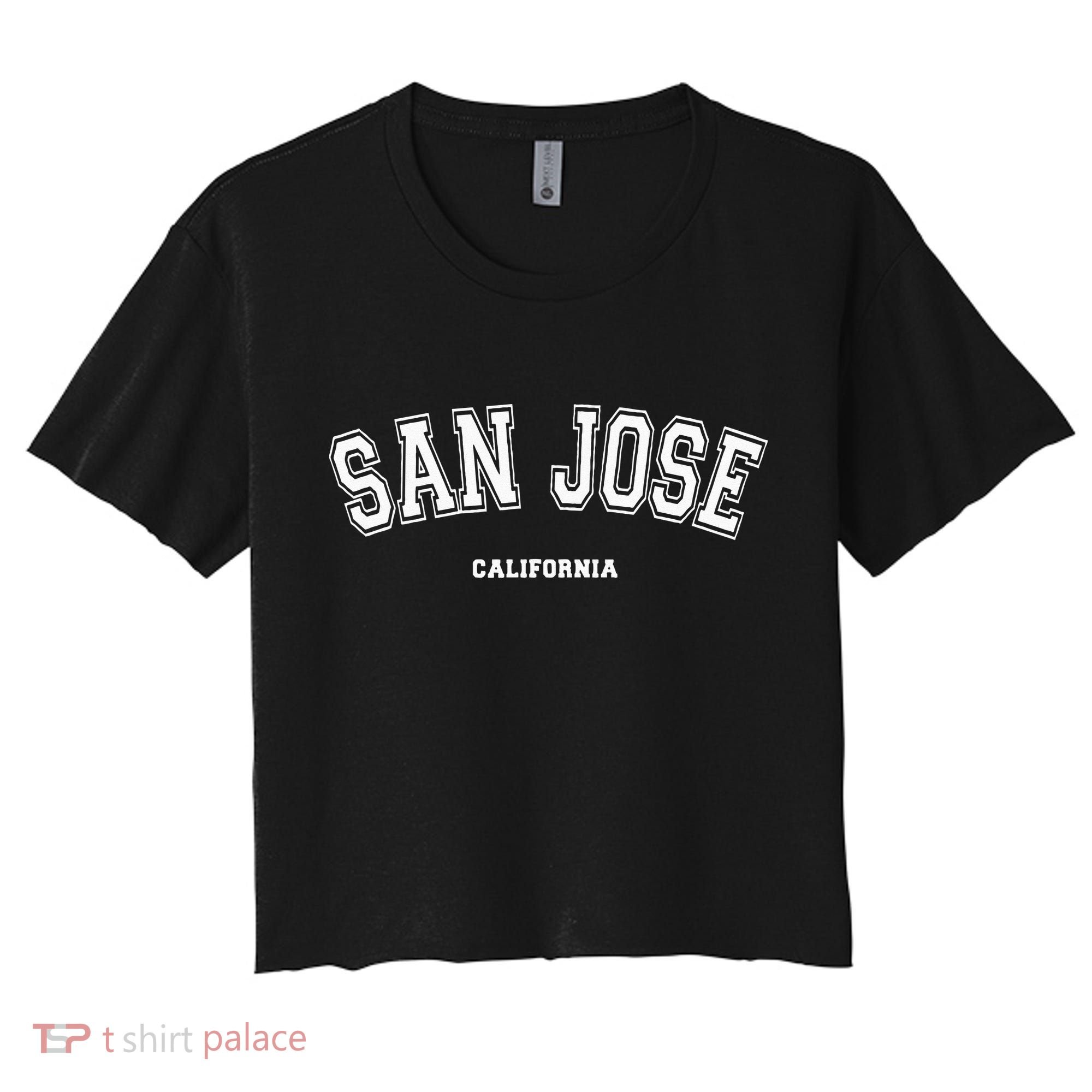 San Jose California Women's Crop Top Tee