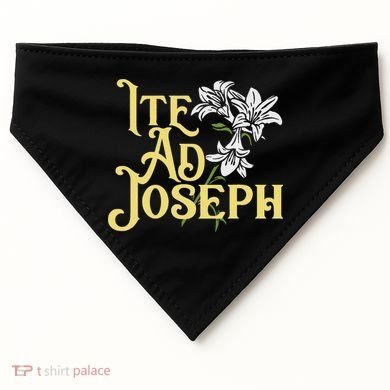 St Joseph Consecration Ite Ad Joseph Latin Catholic Saints USA-Made Doggie Bandana