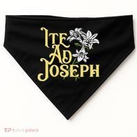 St Joseph Consecration Ite Ad Joseph Latin Catholic Saints USA-Made Doggie Bandana thumb 0
