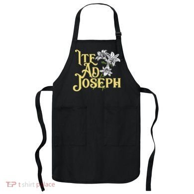 St Joseph Consecration Ite Ad Joseph Latin Catholic Saints Apron