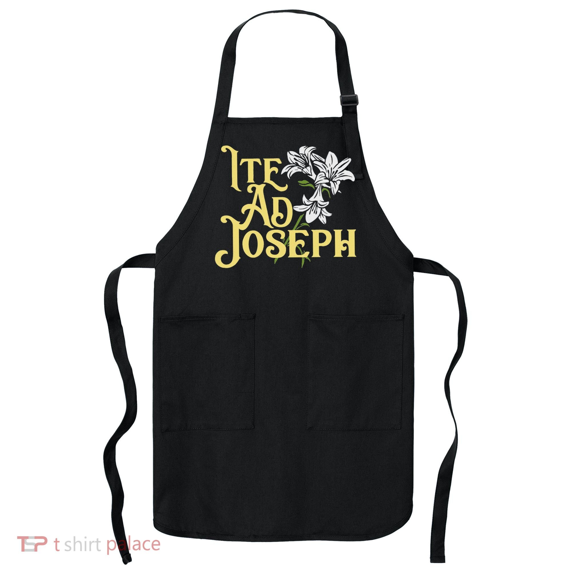 St Joseph Consecration Ite Ad Joseph Latin Catholic Saints Apron