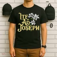 St Joseph Consecration Ite Ad Joseph Latin Catholic Saints T-Shirt thumb 6