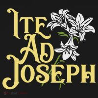 St Joseph Consecration Ite Ad Joseph Latin Catholic Saints Polo thumb 3