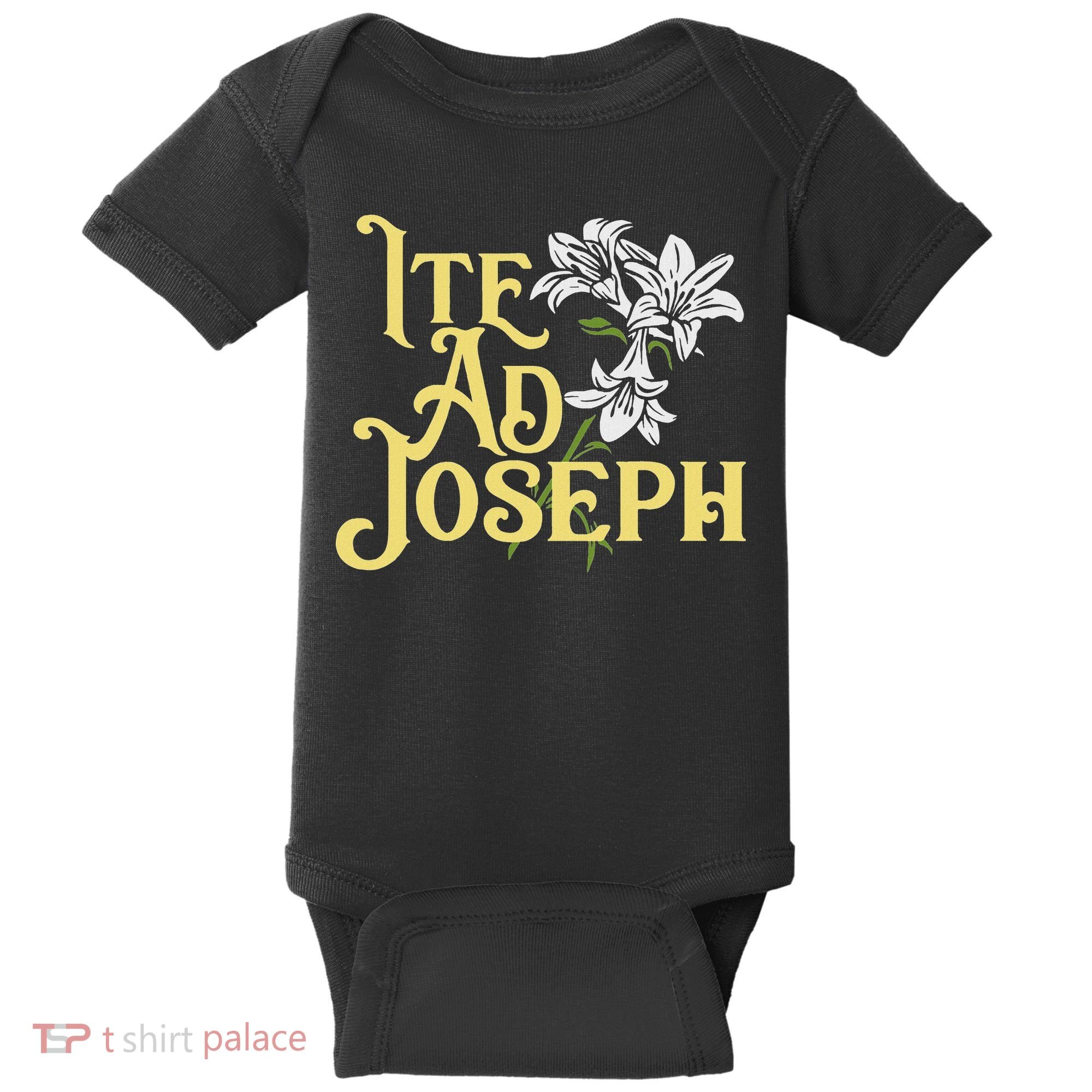 St Joseph Consecration Ite Ad Joseph Latin Catholic Saints Baby Bodysuit