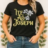 St Joseph Consecration Ite Ad Joseph Latin Catholic Saints Women's T-Shirt thumb 2