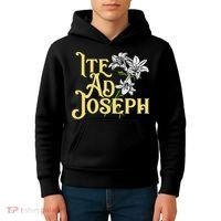 St Joseph Consecration Ite Ad Joseph Latin Catholic Saints Kids Hoodie thumb 4