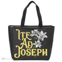 St Joseph Consecration Ite Ad Joseph Latin Catholic Saints Tote Bag thumb 0