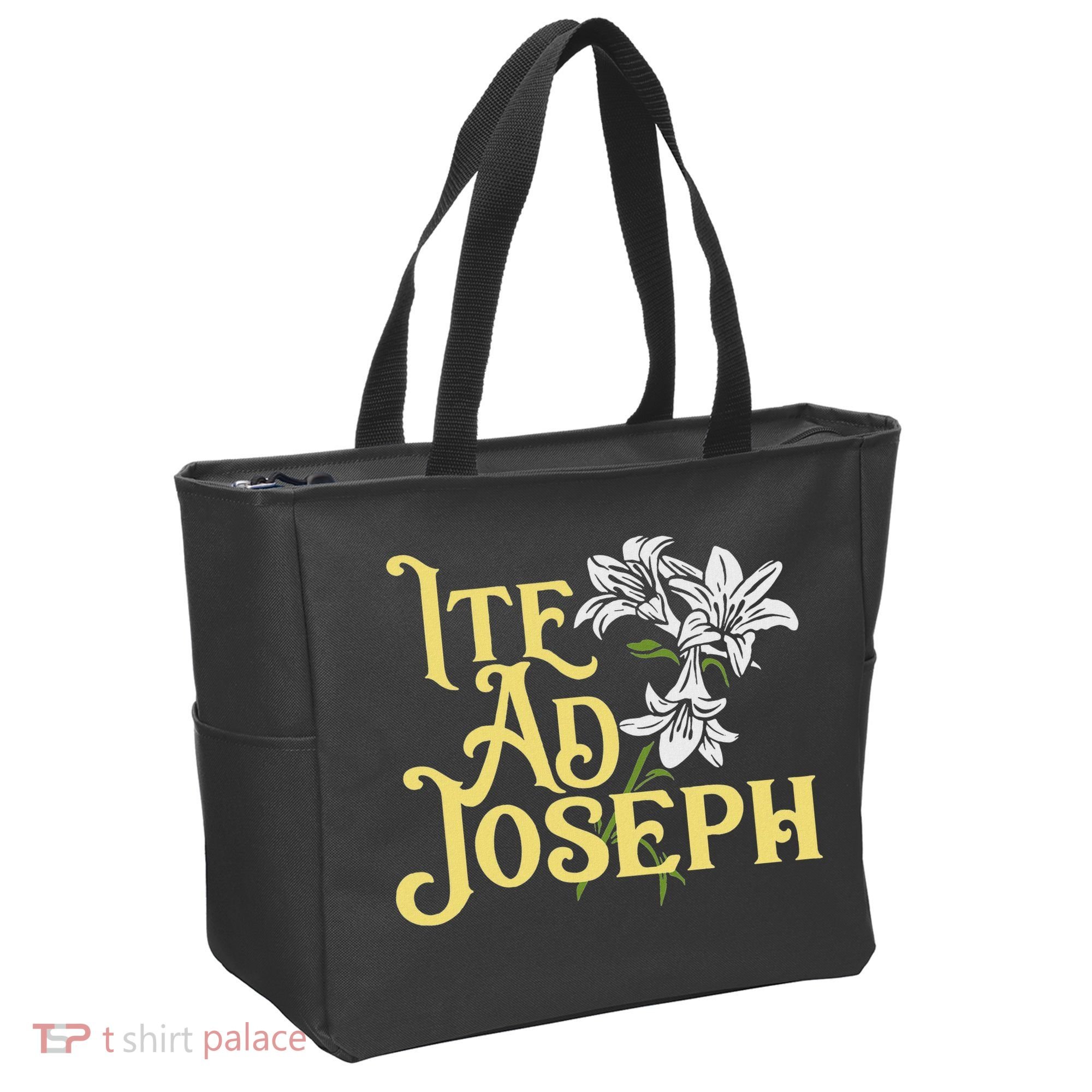 St Joseph Consecration Ite Ad Joseph Latin Catholic Saints Tote Bag