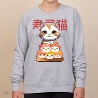 Sushi Japanese Cat Cute Gift Women's Sweatshirt thumb 0