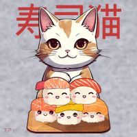 Sushi Japanese Cat Cute Gift Women's Sweatshirt thumb 2