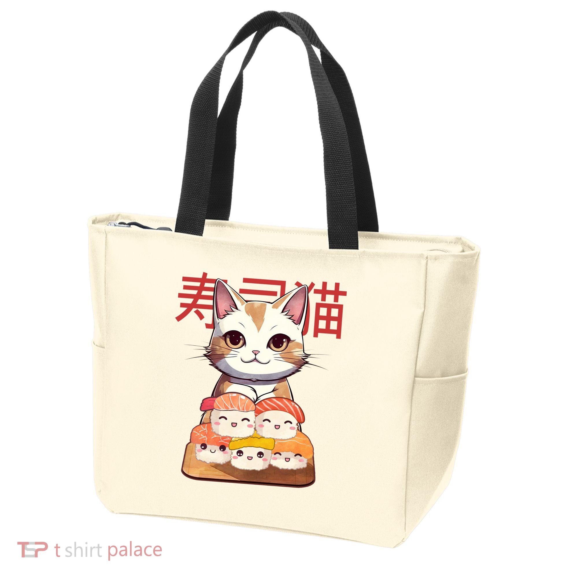 Sushi Japanese Cat Cute Gift Tote Bag