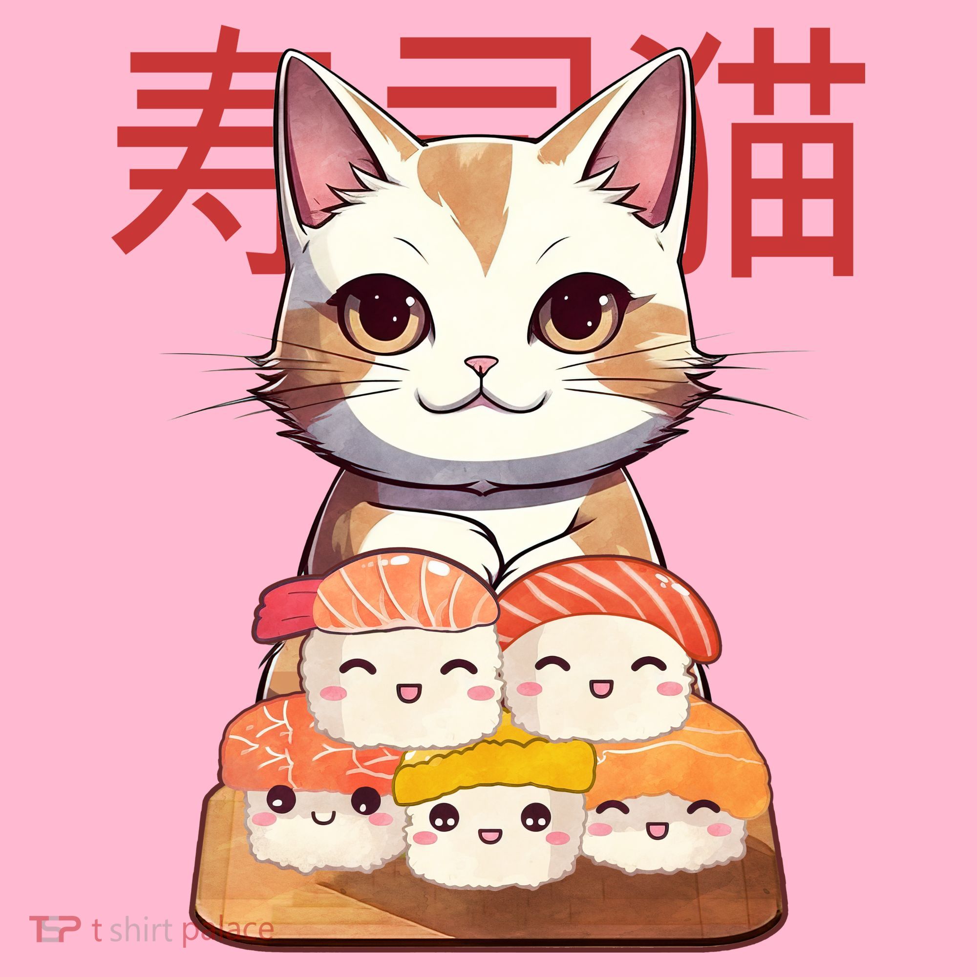 Sushi Japanese Cat Cute Gift Coaster