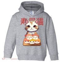 Sushi Japanese Cat Cute Gift Toddler Hoodie thumb 0