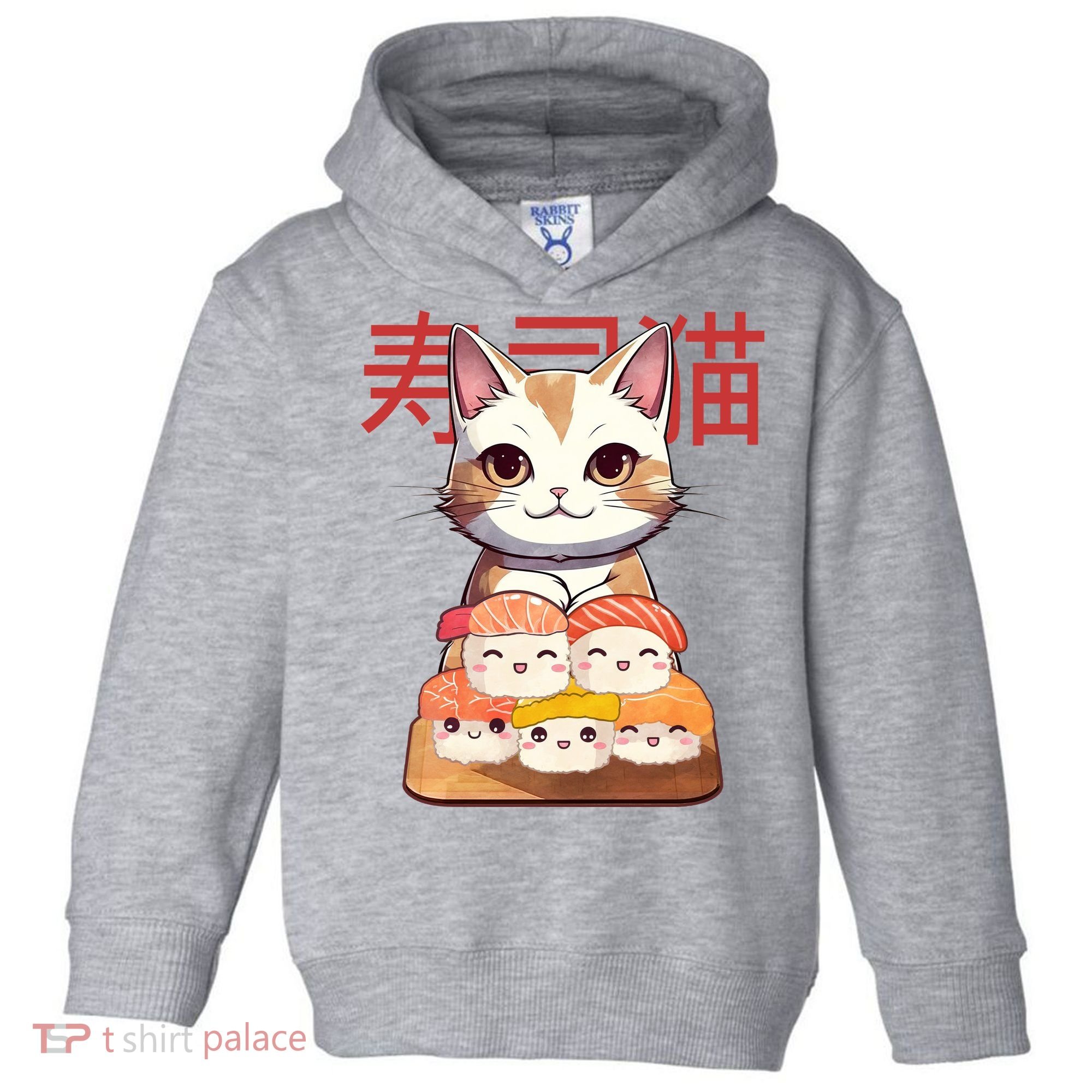 Sushi Japanese Cat Cute Gift Toddler Hoodie