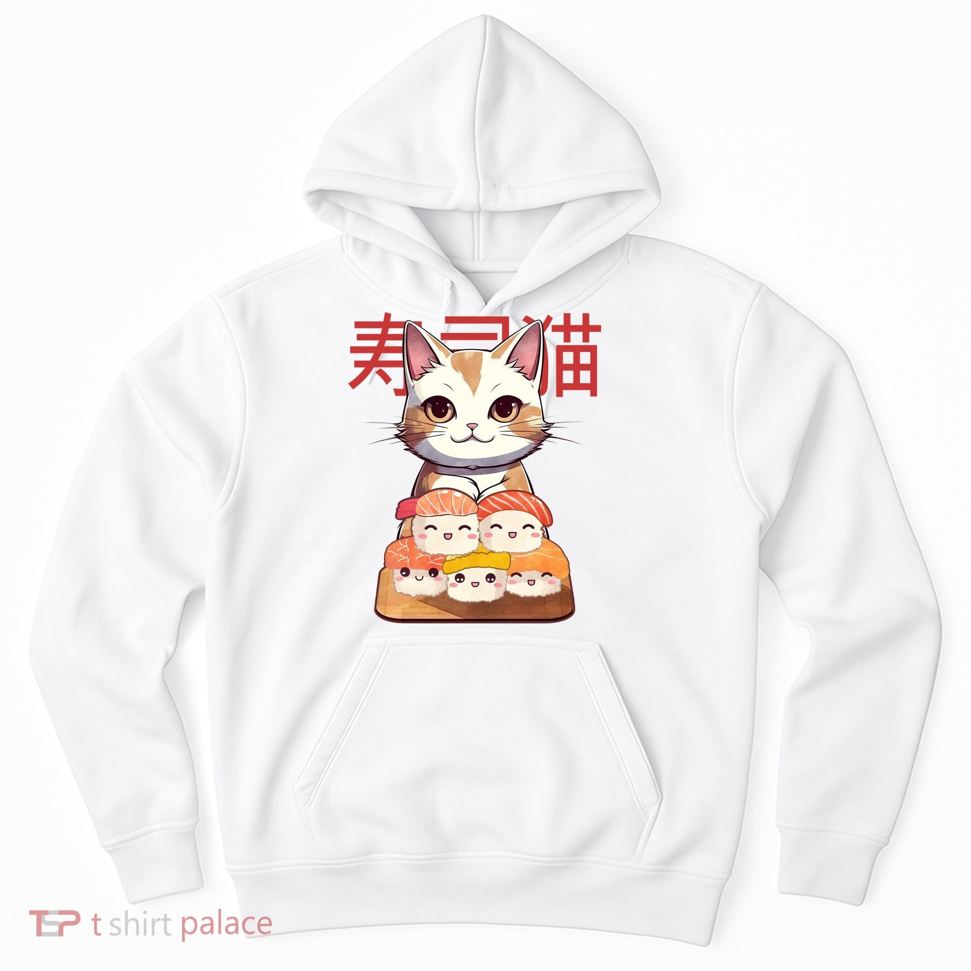 Sushi Japanese Cat Cute Gift Hoodie