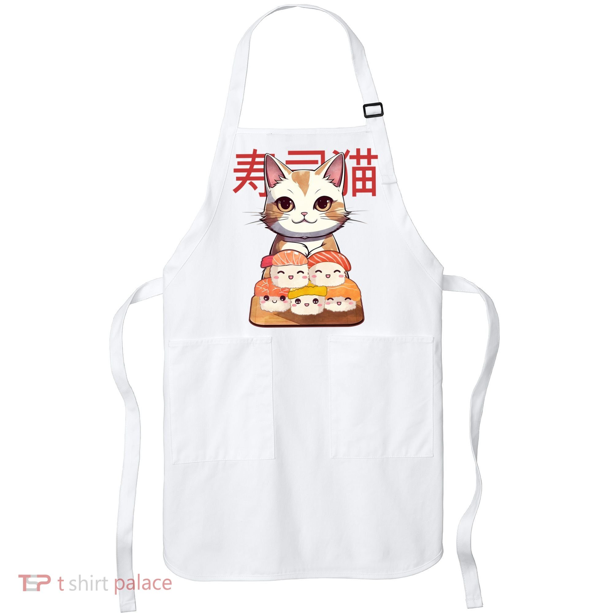 Sushi Japanese Cat Cute Gift Apron