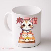 Sushi Japanese Cat Cute Gift Coffee Mug thumb 0