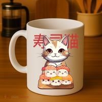 Sushi Japanese Cat Cute Gift Coffee Mug thumb 4