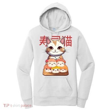 Sushi Japanese Cat Cute Gift Women's Hoodie