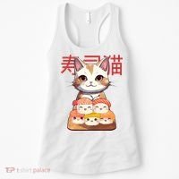 Sushi Japanese Cat Cute Gift Women's Tank Top thumb 0