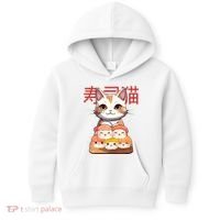 Sushi Japanese Cat Cute Gift Kids Hoodie thumb 0