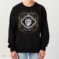 St Joseph Consecration Most Chaste Heart Catholic Saint Women's Sweatshirt thumb 0