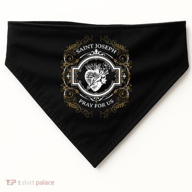 St Joseph Consecration Most Chaste Heart Catholic Saint USA-Made Doggie Bandana